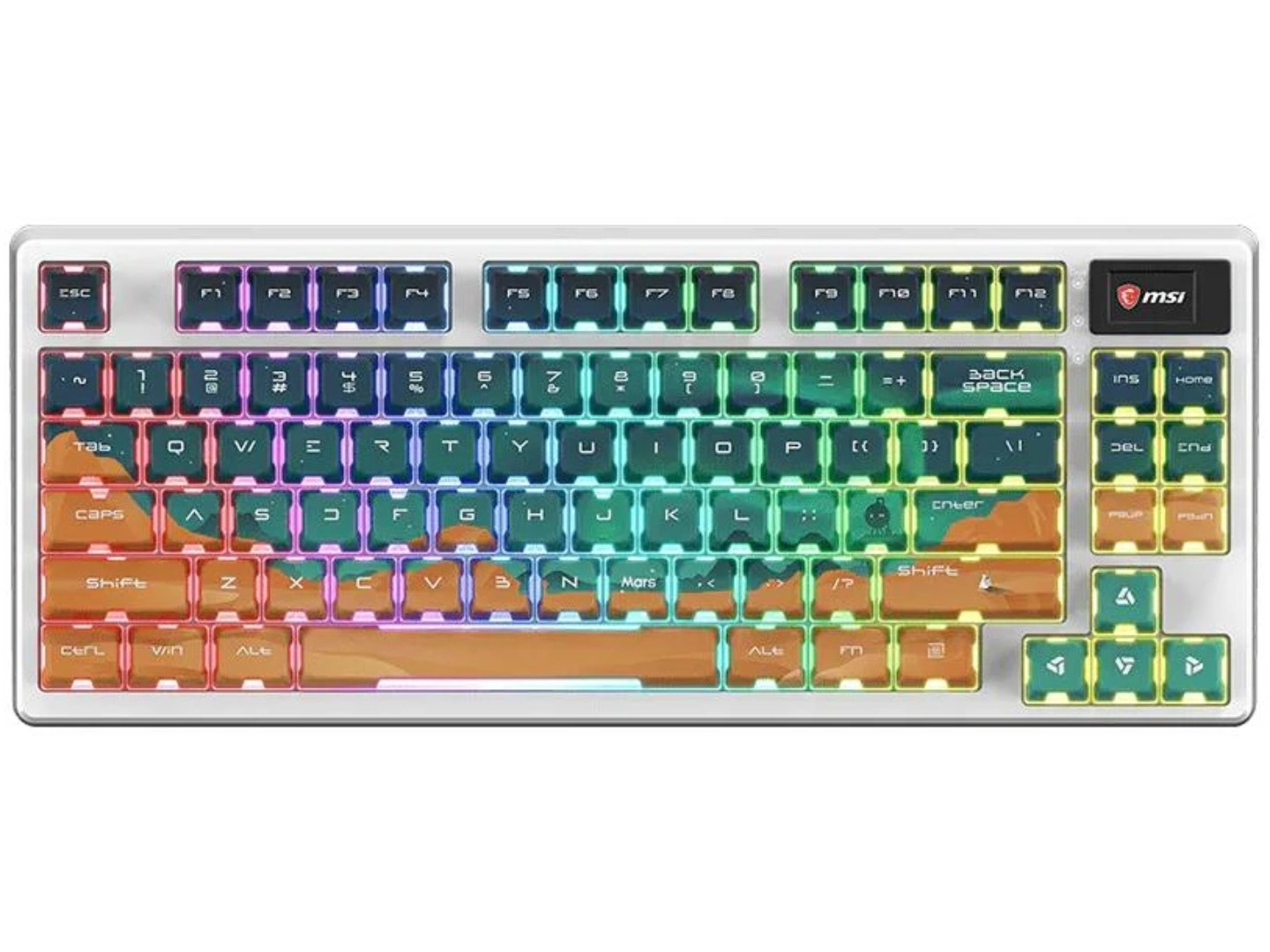 Клавіатура бездротова ігрова MSI FORGE GK600 TKL MARS