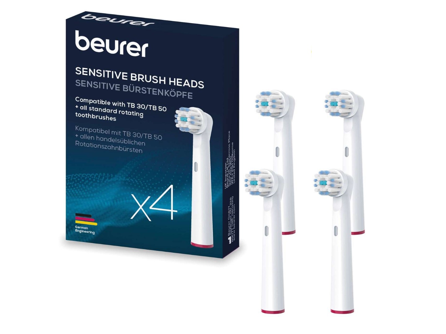 Насадка для зубної щітки Beurer TB 30/50 Sensitive 4 шт. — фото 1