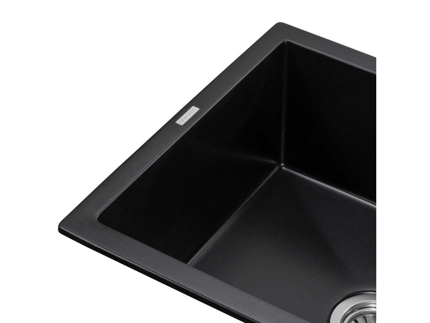Мийка кухонна GRANADO NAVIA Black shine з сифоном — фото 4