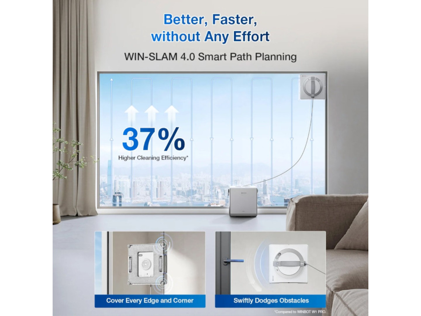 Пилосос віконний Ecovacs Winbot W2 PRO OMNI (WG851-11) — фото 12