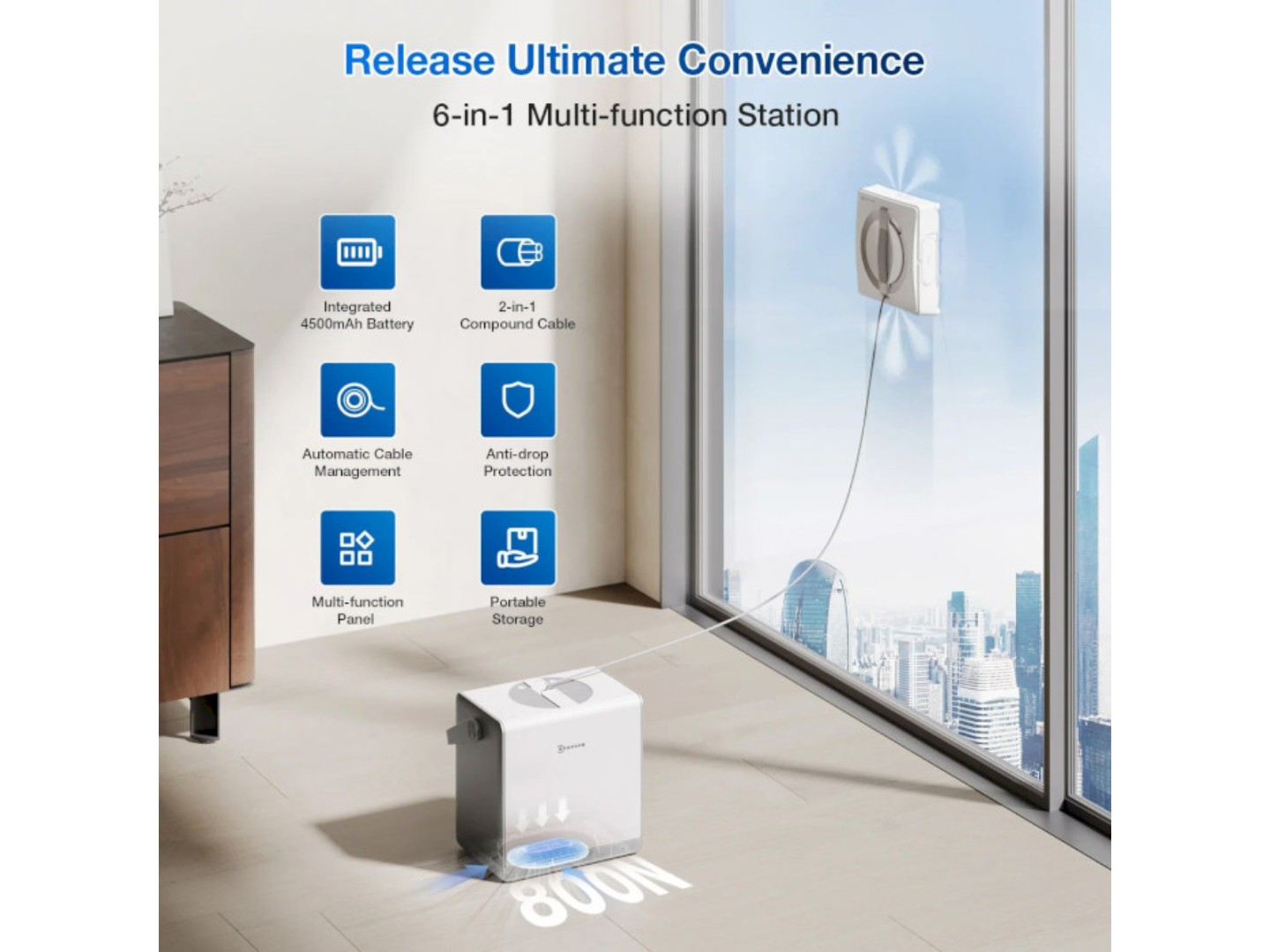 Пилосос віконний Ecovacs Winbot W2 PRO OMNI (WG851-11) — фото 13