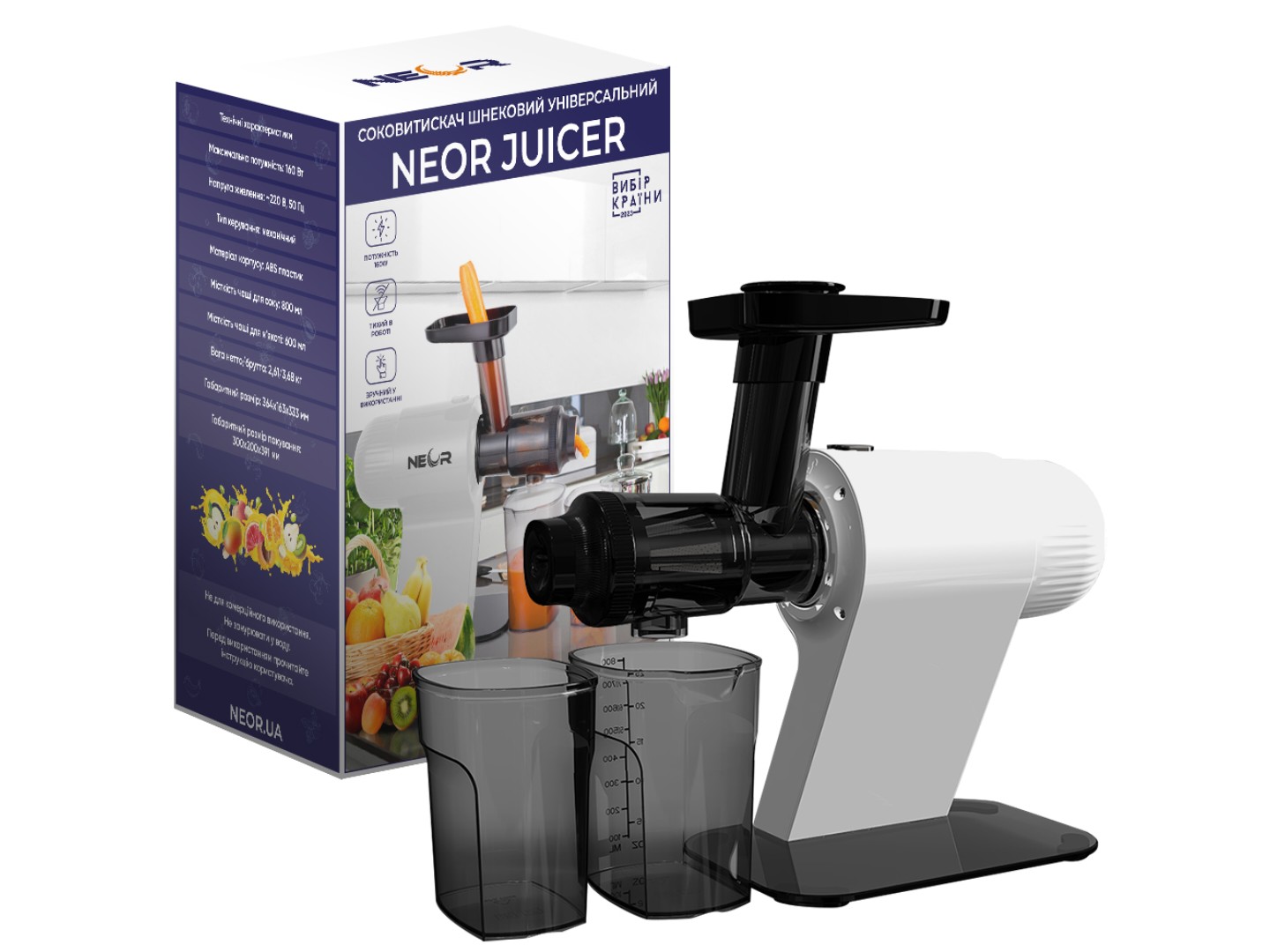 Соковитискач шнековий Neor JUICER H160 WT — фото 9