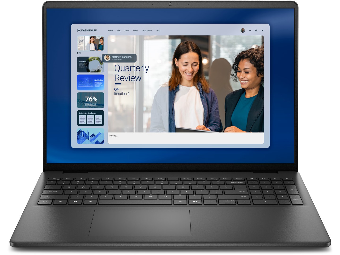 Ноутбук Dell 16 Intel Core 7 150U 16Gb/1Tb (LDC16250-7278BLK-PUS) Carbon Black (Відновлений, Майже новий)