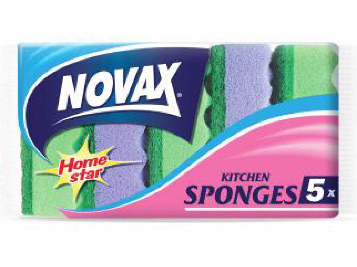 Novax sponge kitchen. n/p 5pcs (4823058302171)