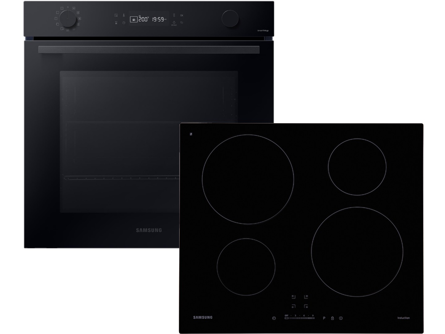 Комплект техніки Samsung Духова шафа + Варильна поверхня Samsung NV7B4125ZAK/WT + NZ64H37070K/WT