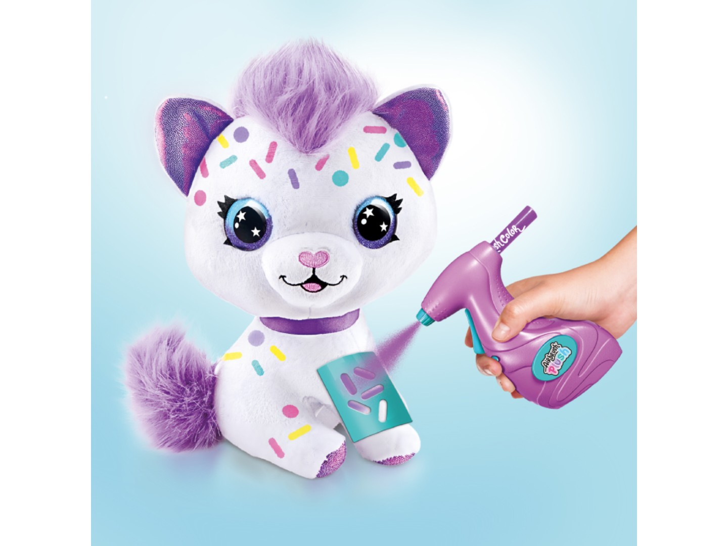 Набір для декупажу та розпису Canal Toys DIY AIRBRUSH PLUSH - Кошеня (OFG272/1) — фото 7