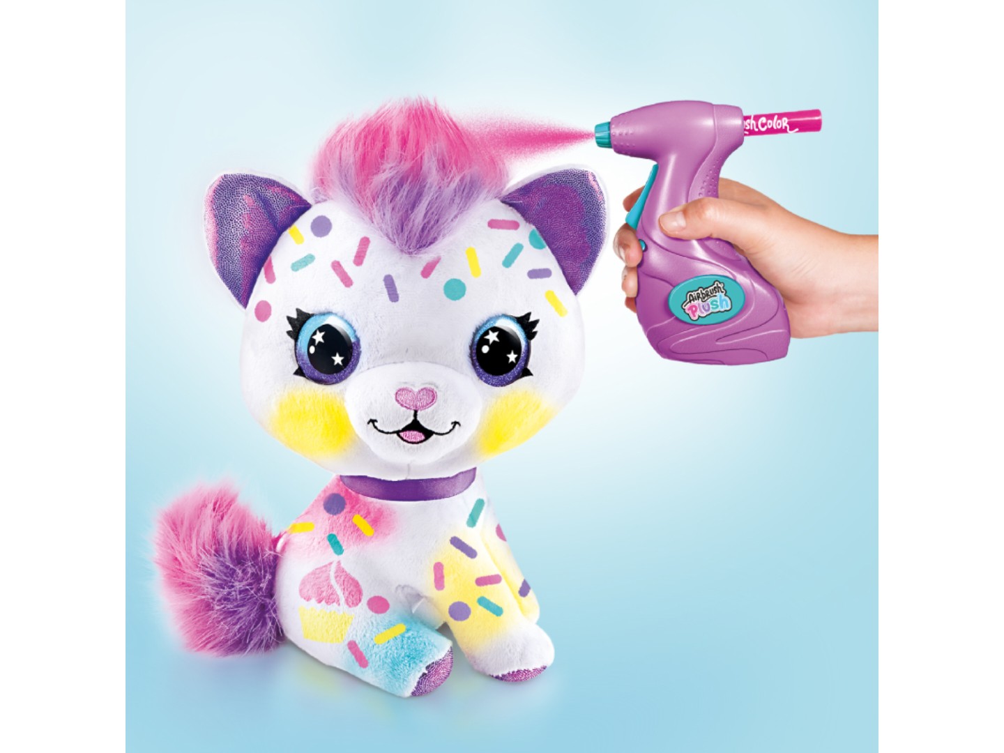 Набір для декупажу та розпису Canal Toys DIY AIRBRUSH PLUSH - Кошеня (OFG272/1) — фото 8