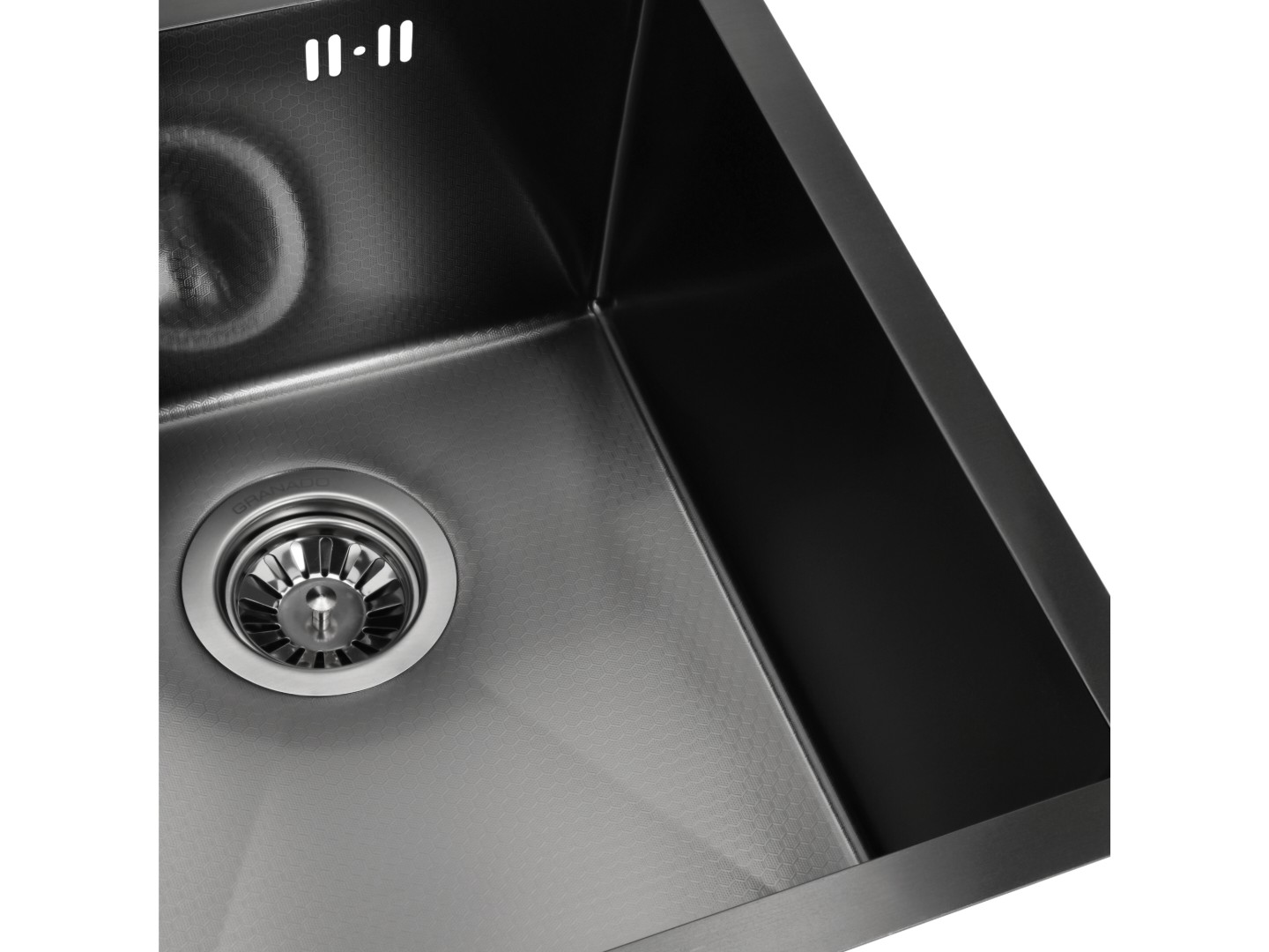 Мийка кухонна GRANADO Pravia S201 black honeycomb — фото 3