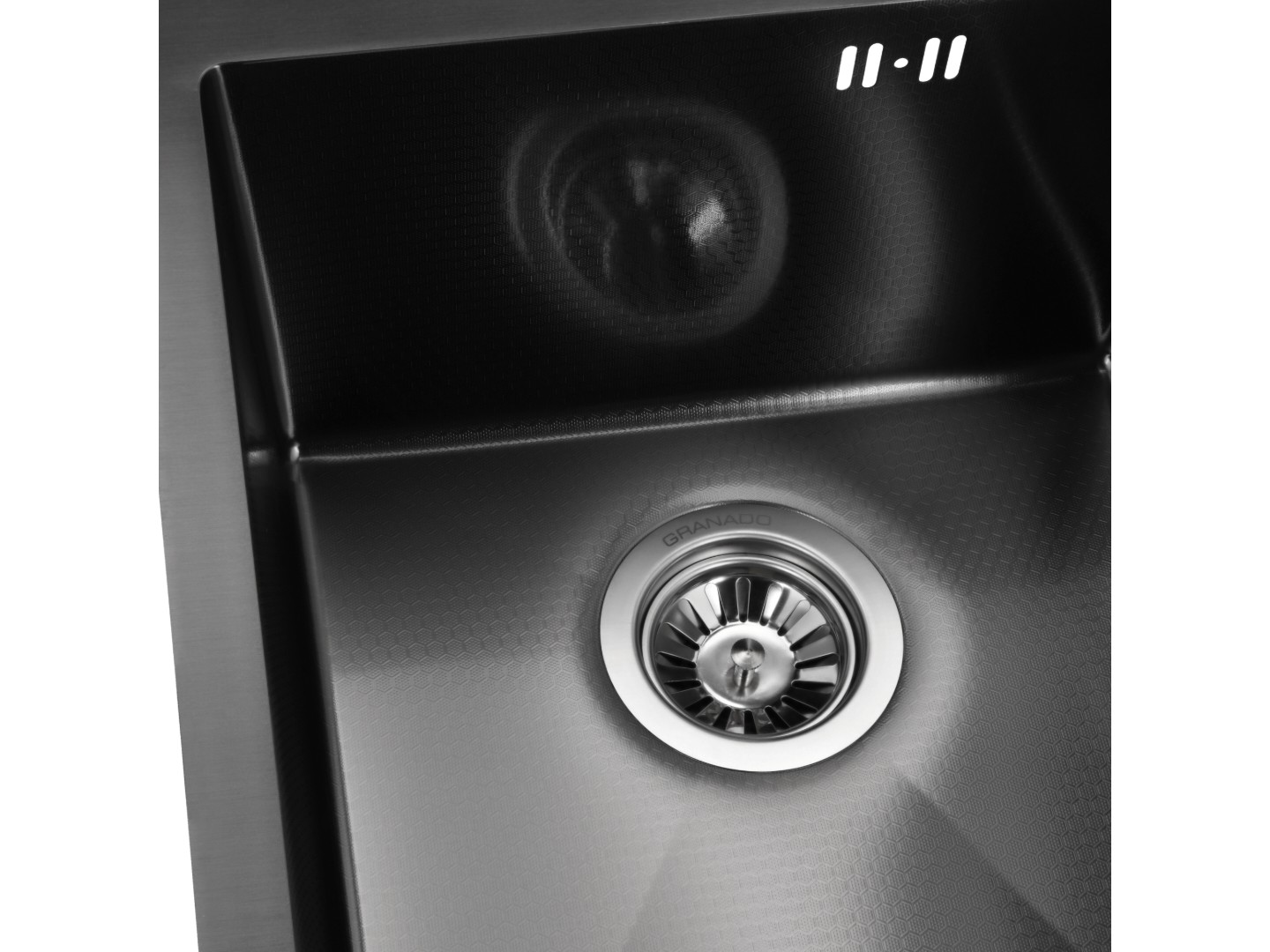 Мийка кухонна GRANADO Pravia S201 black honeycomb — фото 4