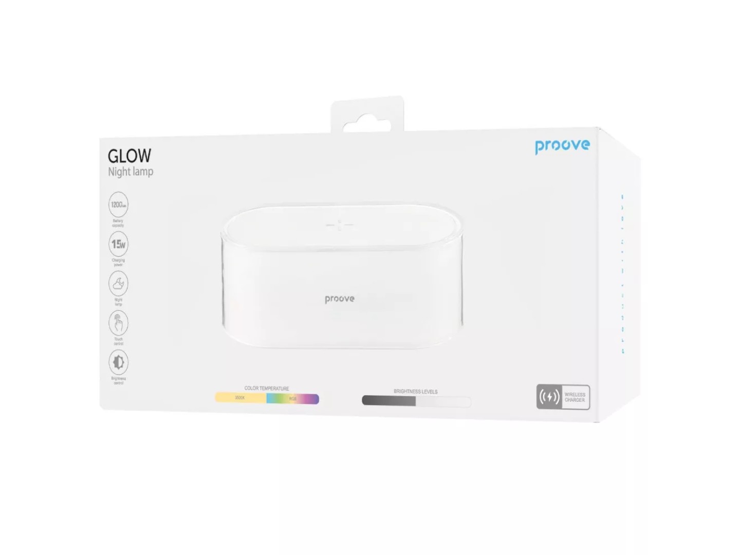 Нічник Proove Glow 1200mAh White (PLPG00102002) — фото 8