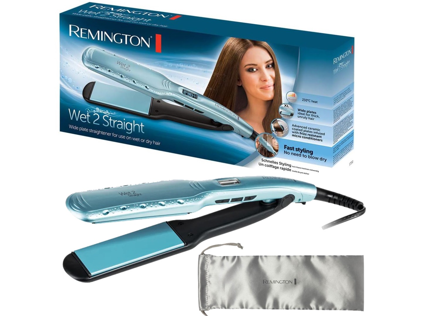 Вирівнювач волосся Remington S7350 Wet2Straight — фото 8