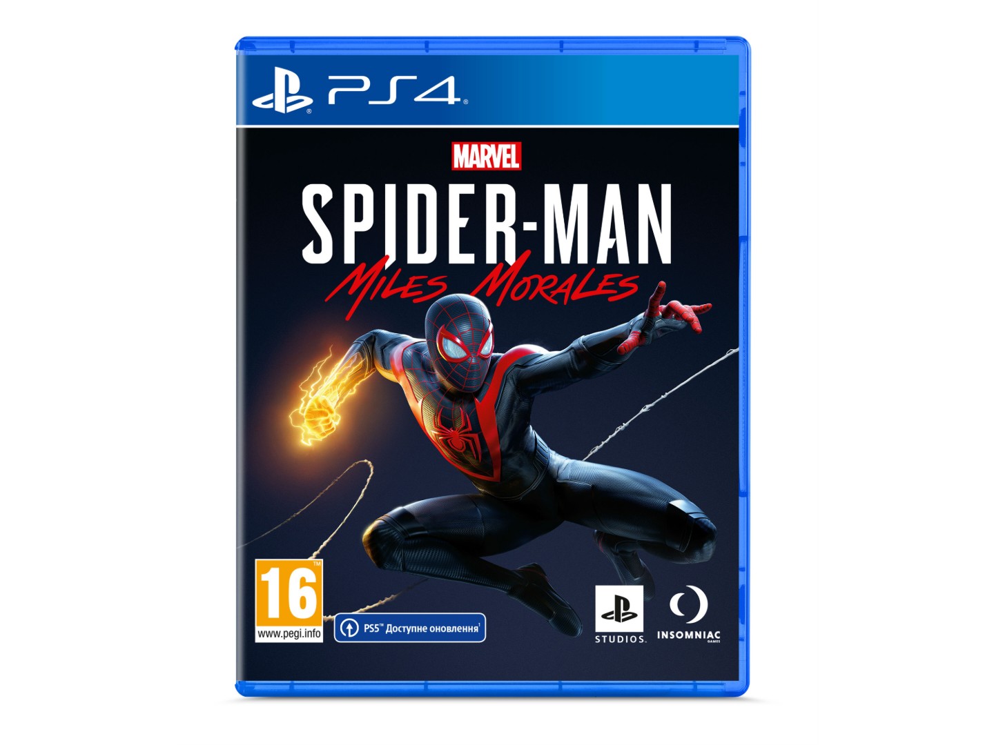 Ігровий диск PS4 Marvel Spider-Man. Miles Morales (Безкоштовне оновлення до версії PS5)