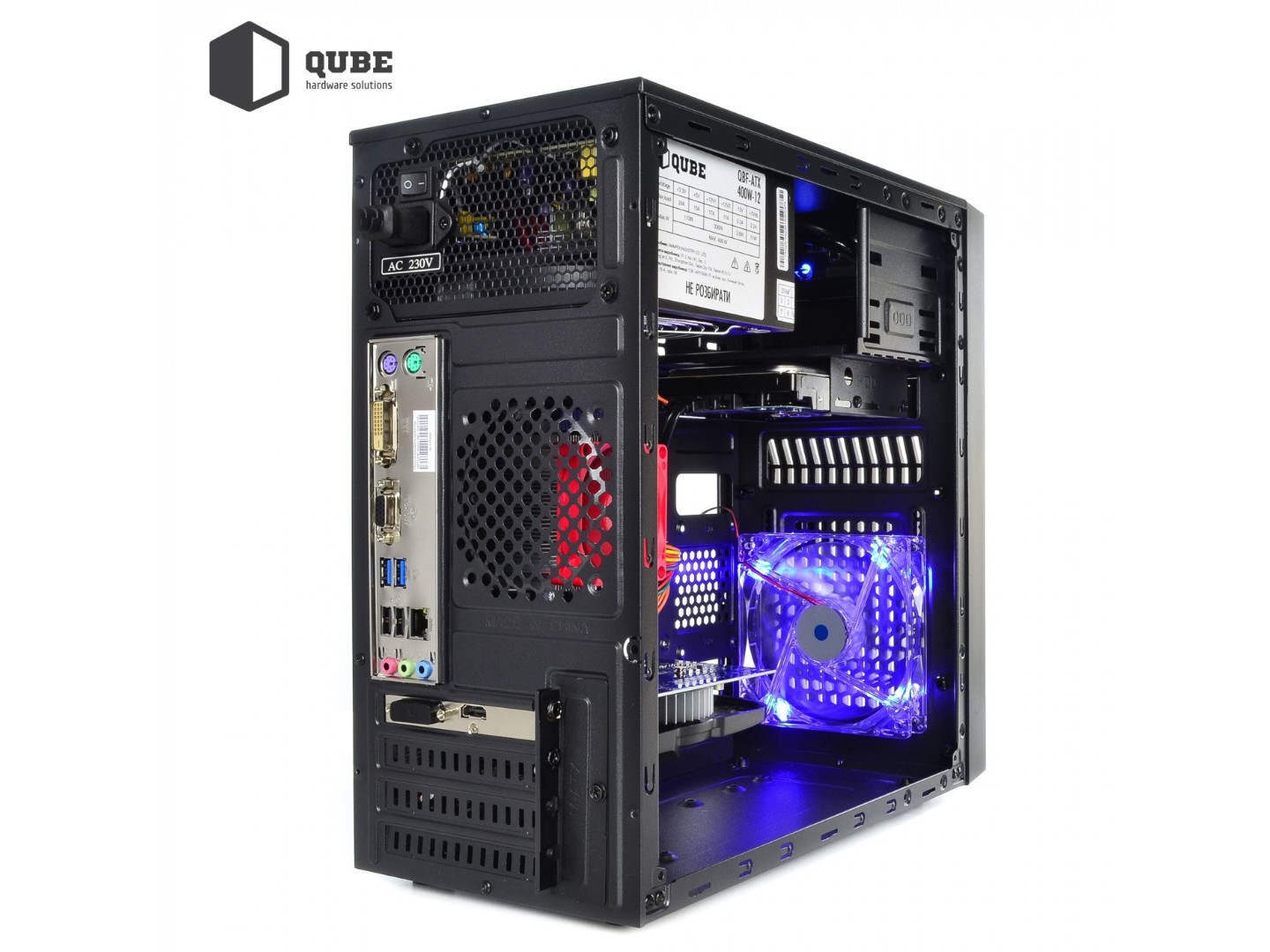 Системний блок QUBE QB Ryzen 5 5500 GT 1030 2GB 161 (Ryzen55500GT10302GB161) — фото 3