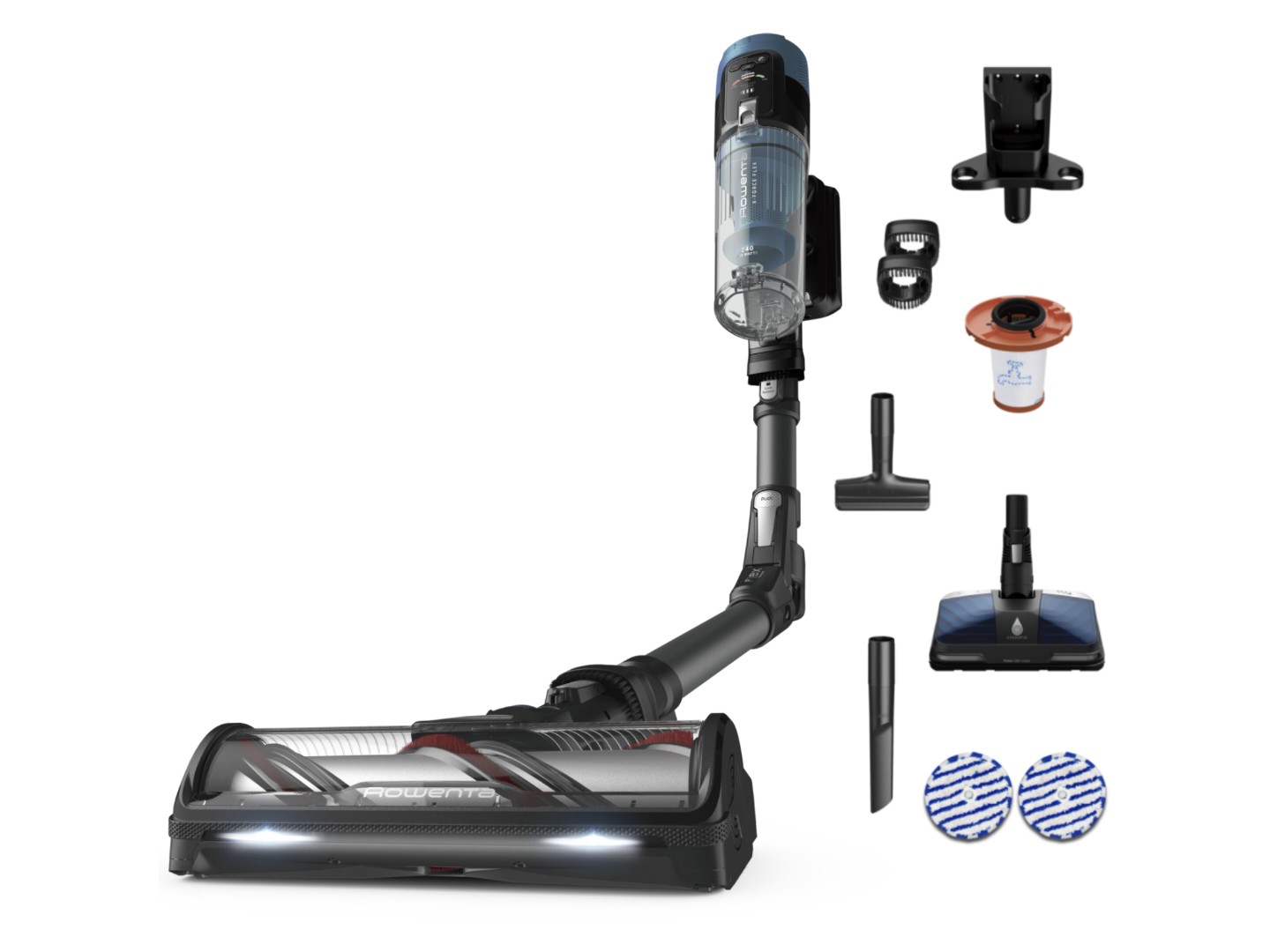 Пилосос ручний для дому Rowenta RH9BC1WO X-Force Flex 14.80 Auto Aqua Animal