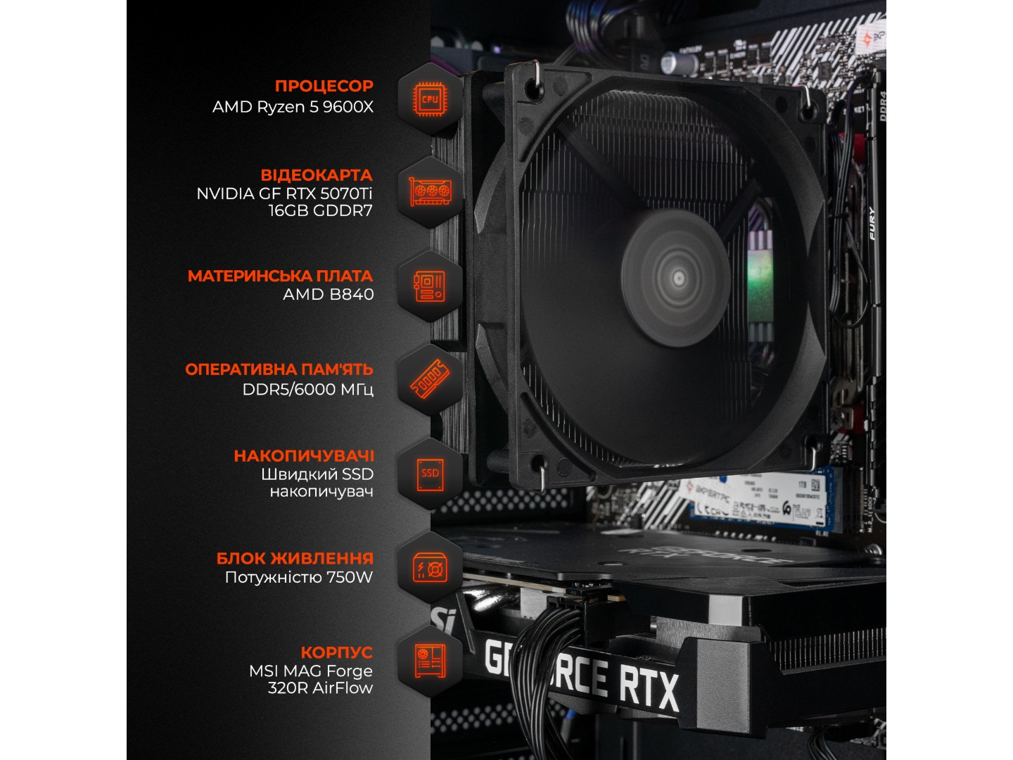 Системний блок Expert PC Ultimate (A9600X.32.S1.5070T.A6287) — фото 3