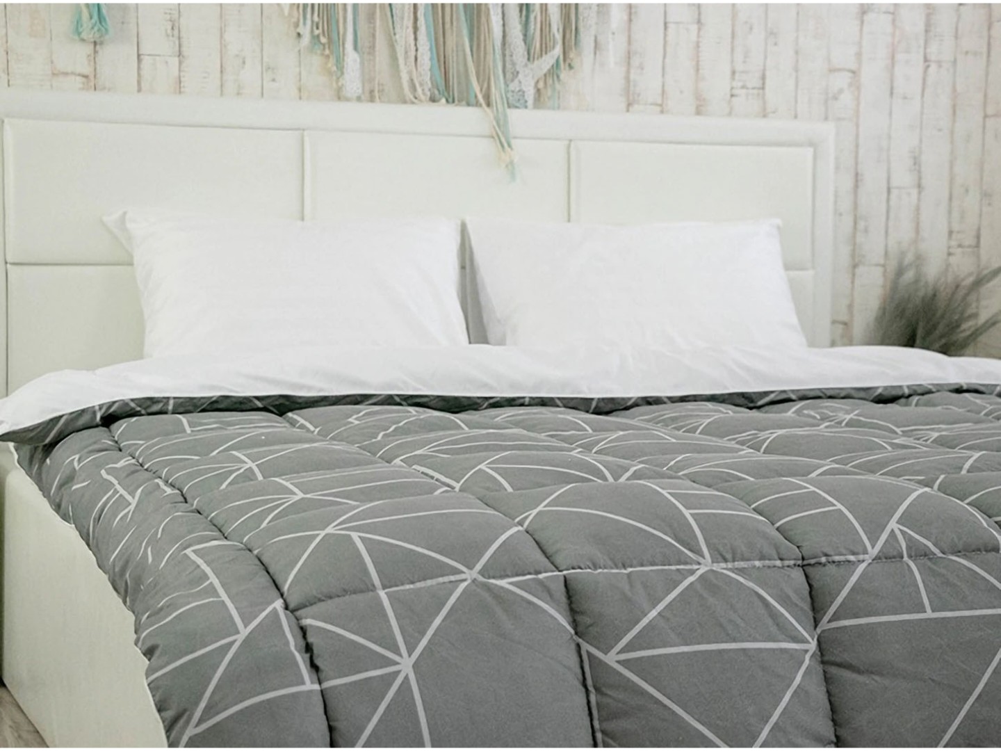 Ковдра демісезонна полуторна Руно 140х205 Crystal Grey (321.52_Crystal Grey demi) — фото 7