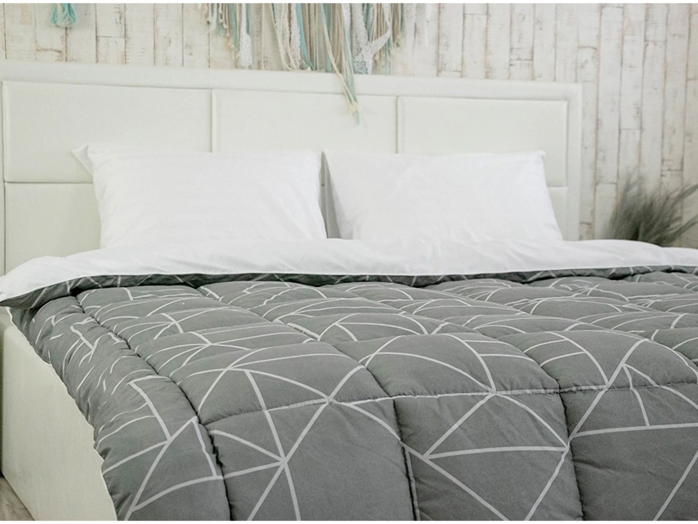 Ковдра демісезонна двоспальна євро Руно 200х220 Crystal Grey (322.52_Crystal Grey demi) — фото 8
