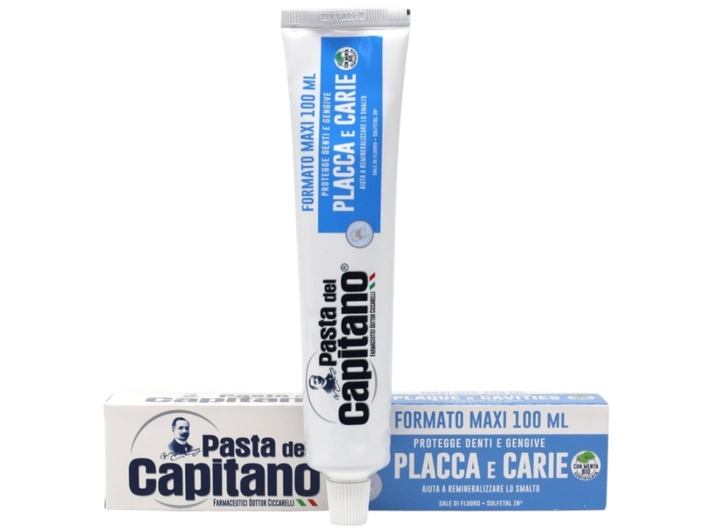 Зубна паста Pasta Del Capitano MAXI Placca e Carie 100 мл (PTPCM100)