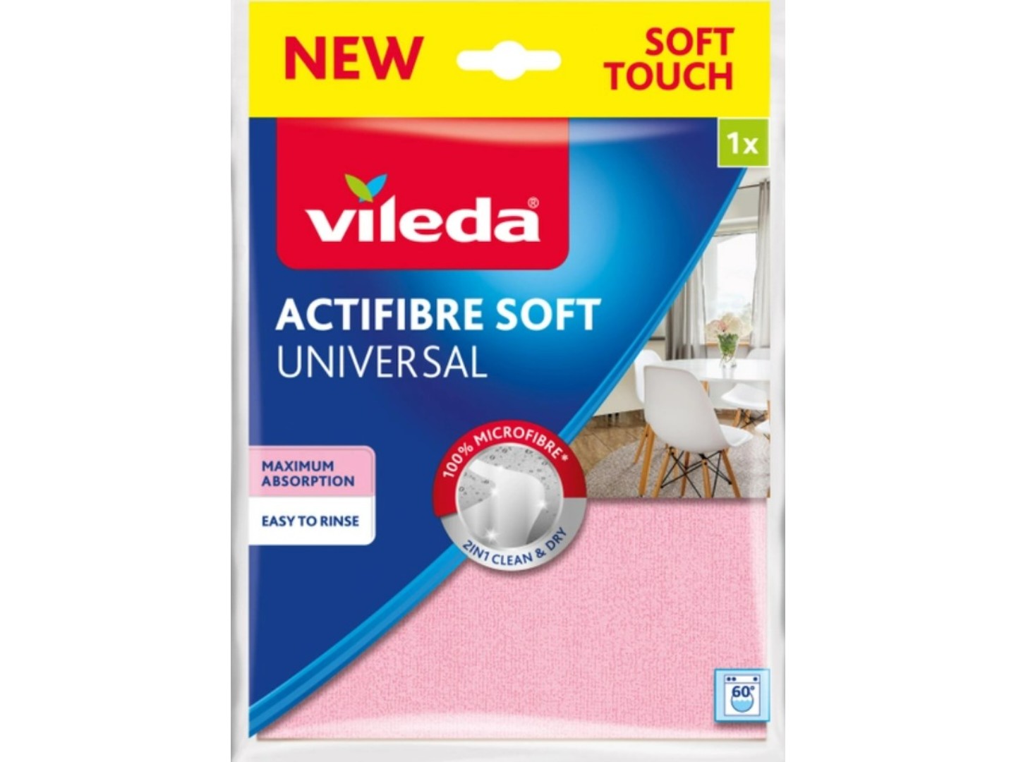 Серветка побутова Vileda Actifibre Soft (4023103240834)