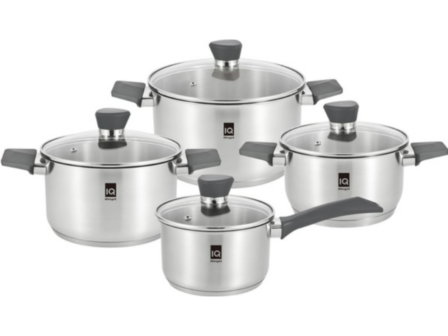 Набір посуду IQ Be Chef 8 пр. 1.3 л, 2.4 л, 3.4 л, 5.8 л (IQ-6044) — фото 1
