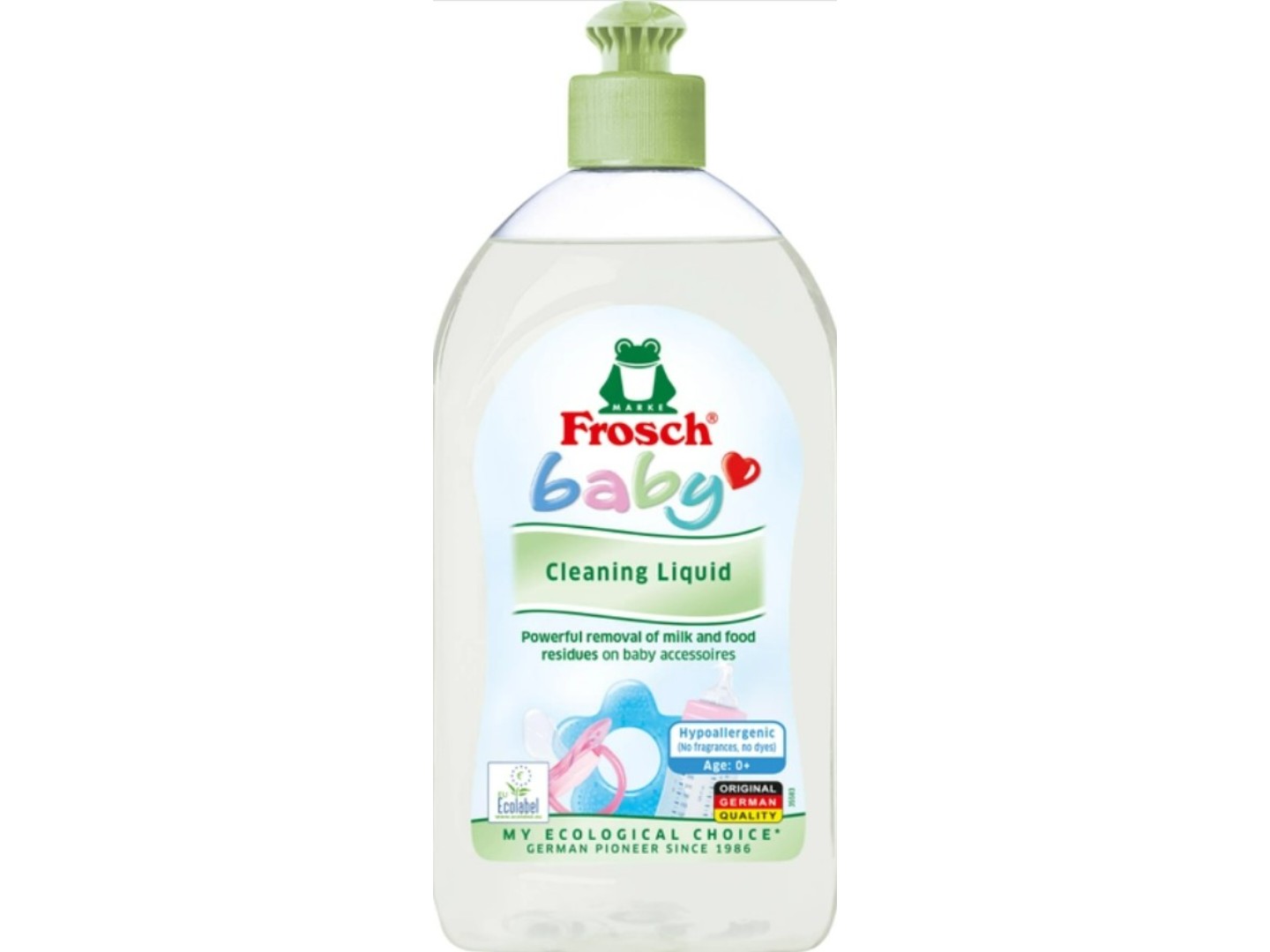 Засіб для ручного миття посуду Frosch Baby 500мл — фото 1