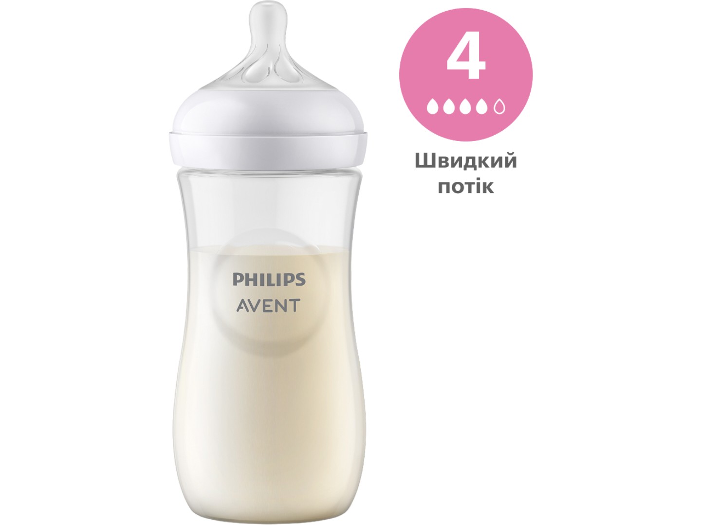 Пляшка для годування Philips AVENT Natural природний потік, 330 мл., 1 шт. (SCY906/01) — фото 1