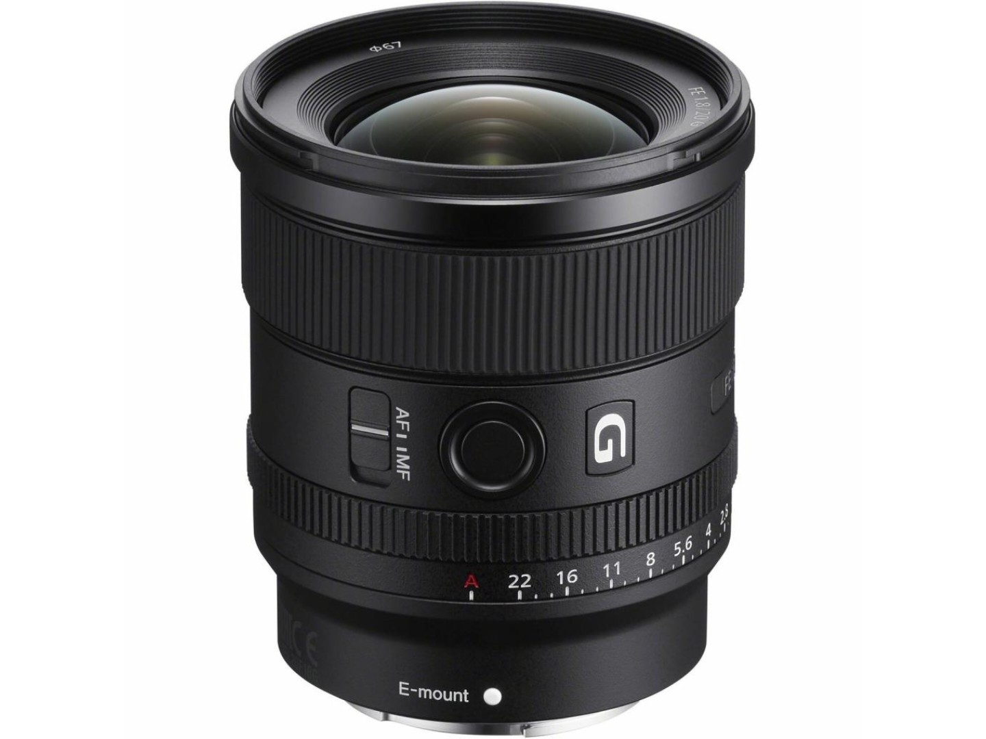 Об'єктив до фотокамери Sony 20mm, f/1.8 G for NEX FF (SEL20F18G.SYX)
