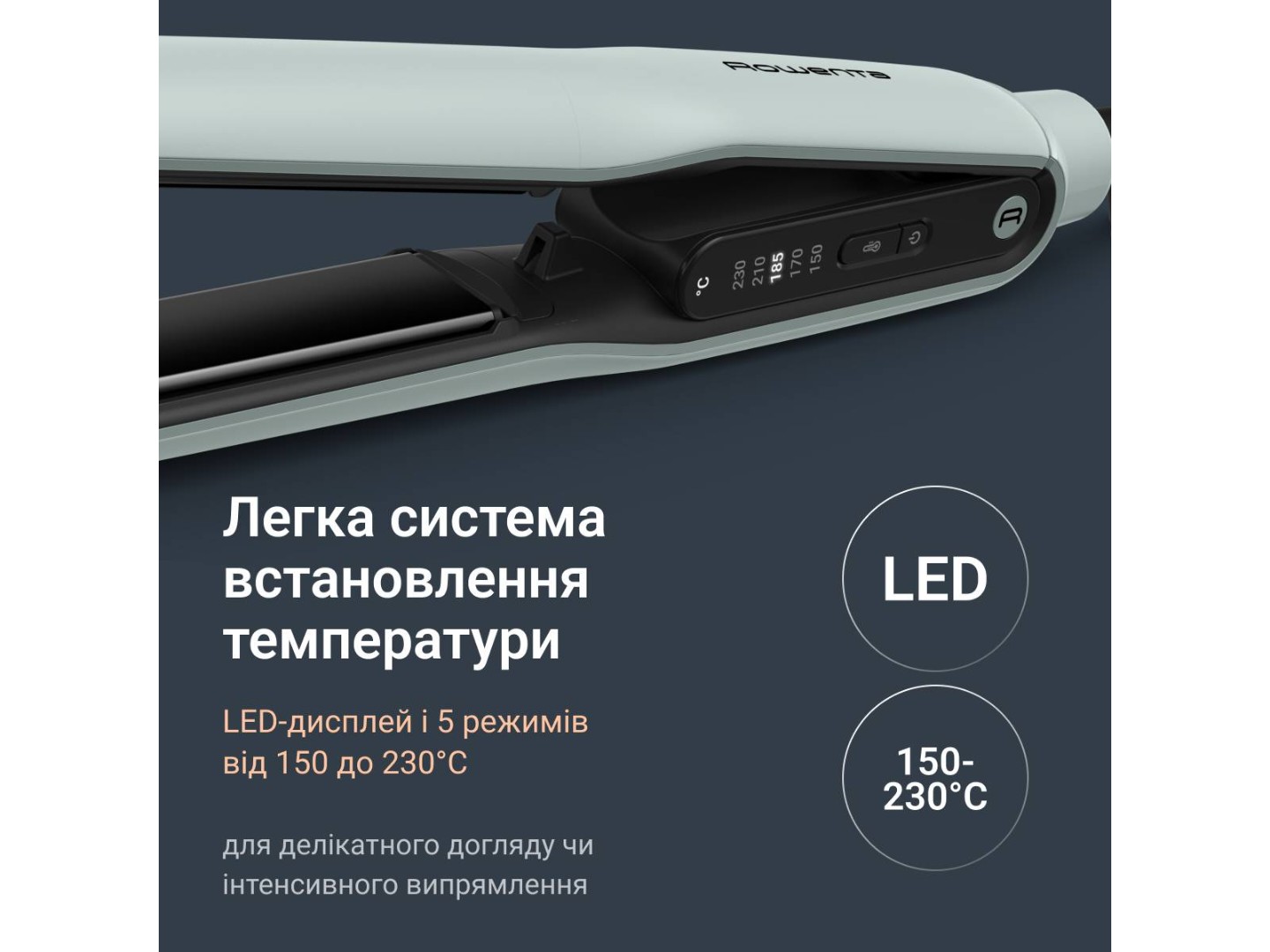 Вирівнювач волосся Rowenta SF5120E0 Thermoglide — фото 6