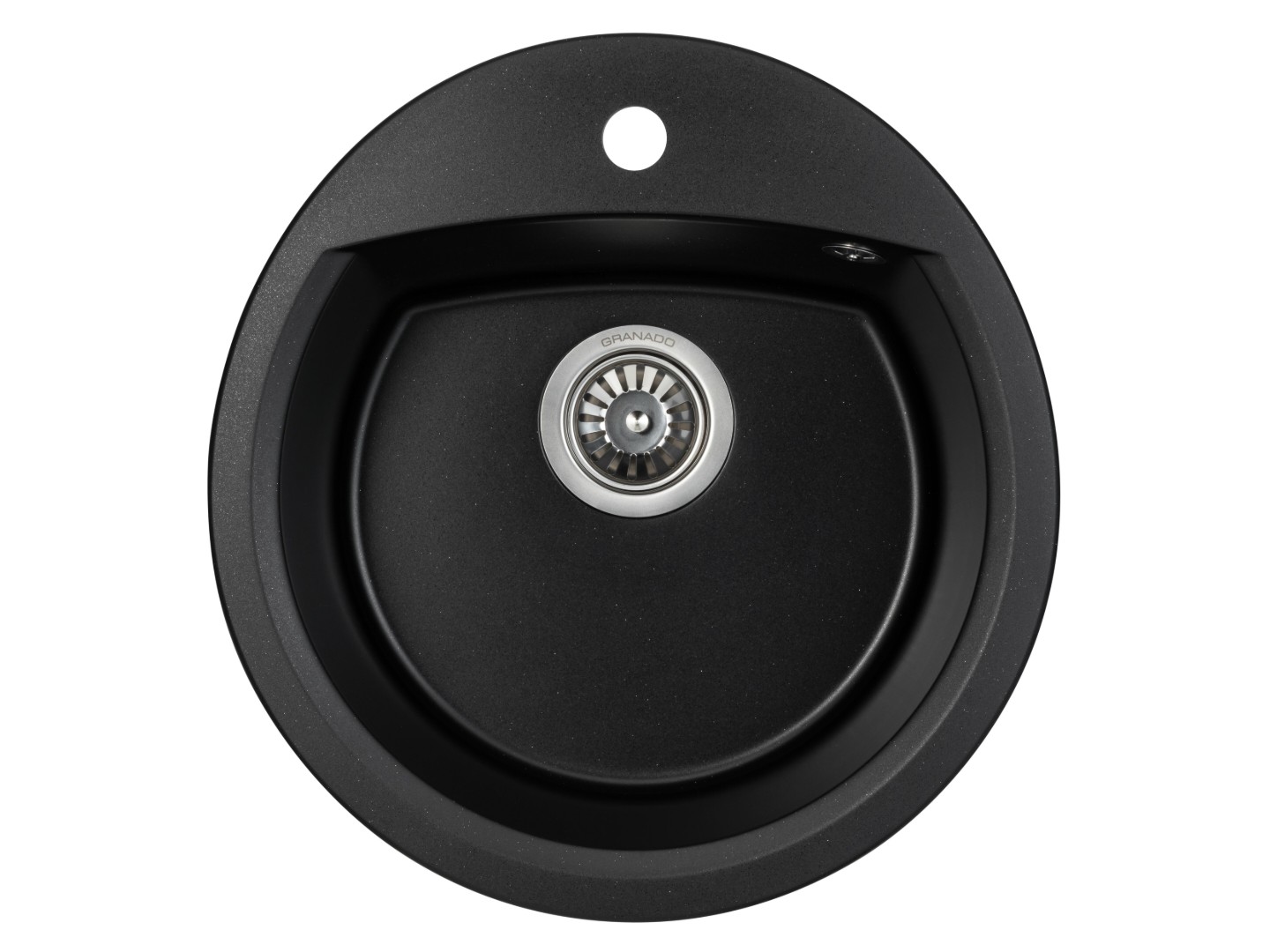 Мийка кухонна GRANADO RONDA black shine — фото 1