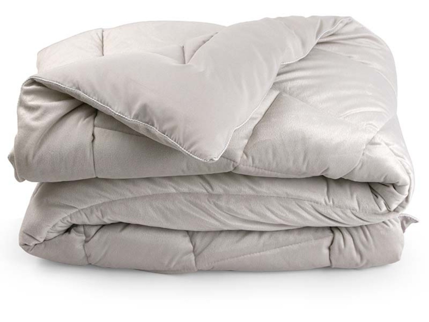 Ковдра зимова полуторна Руно 140х205 велюрова силіконова (321.55_Soft Pearl) — фото 2