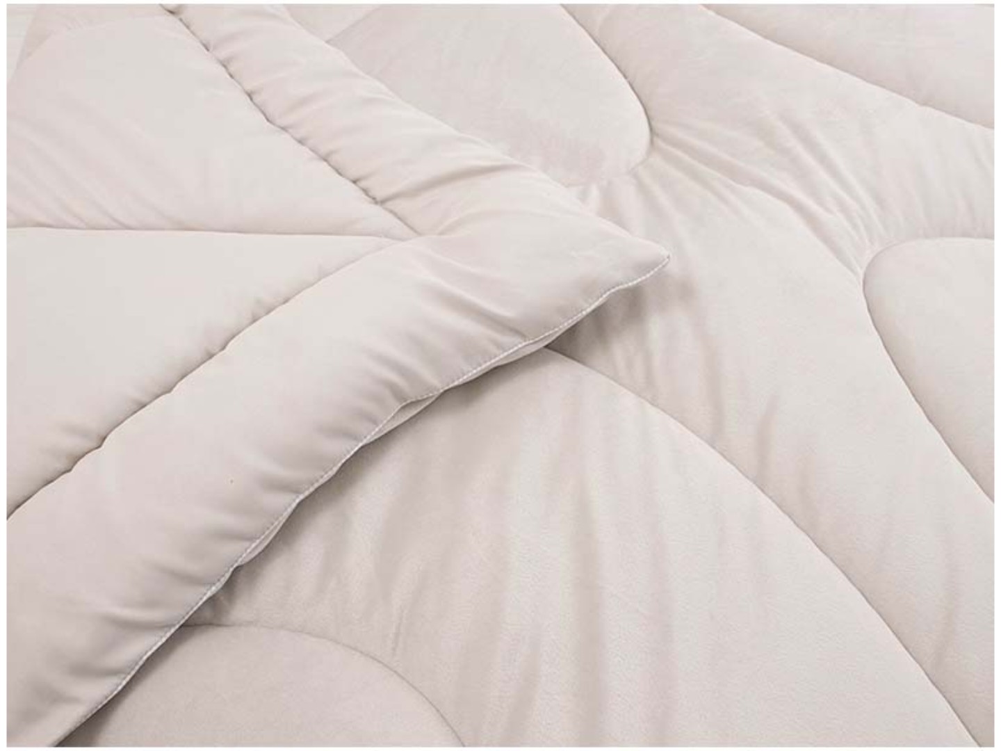 Ковдра зимова полуторна Руно 140х205 велюрова силіконова (321.55_Soft Pearl) — фото 3