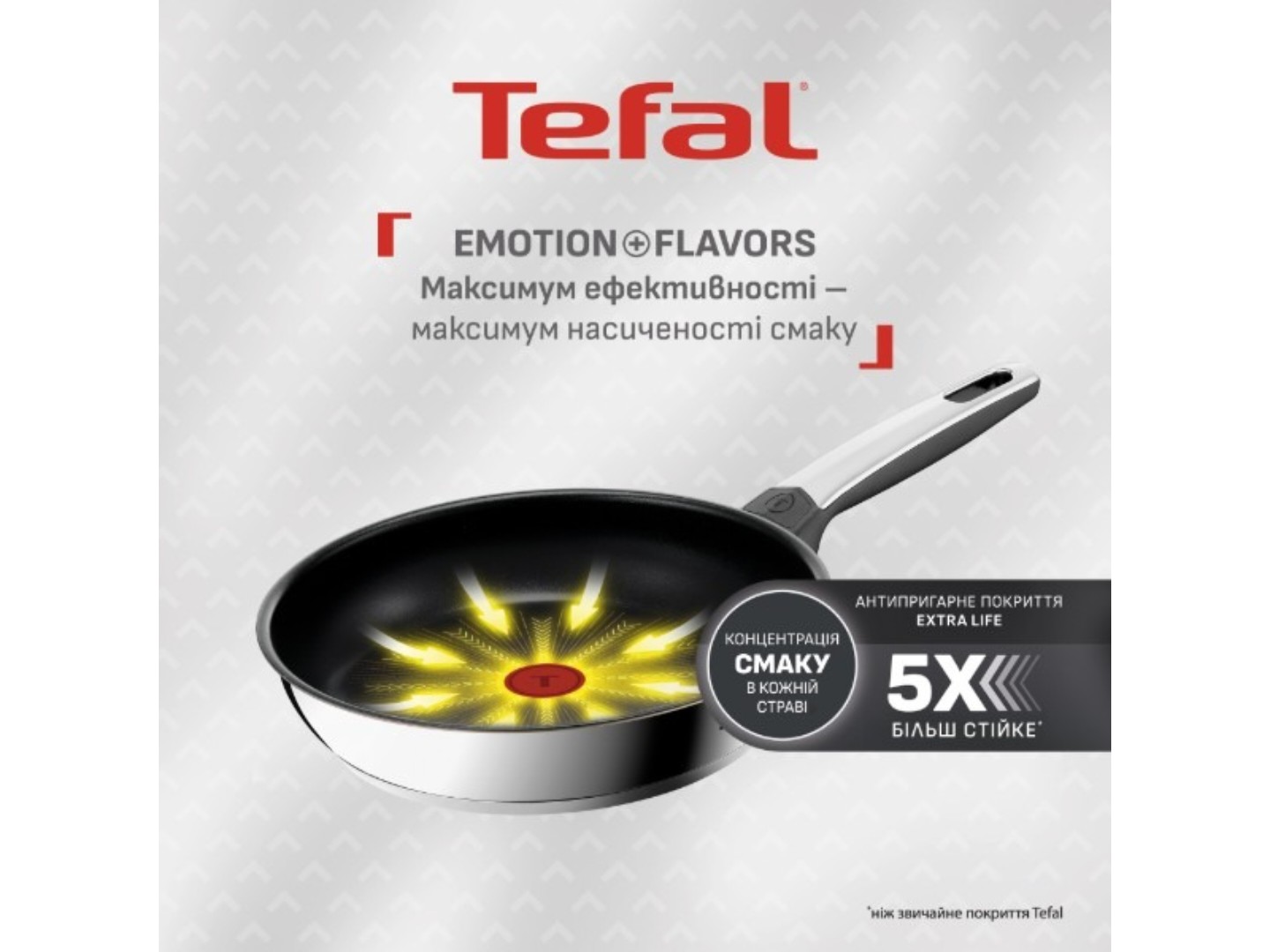 Комплект посуду сковорода Tefal G7600445 Emotion+ Flavors 24 см + кришка для посуду 28097512 24 см — фото 2