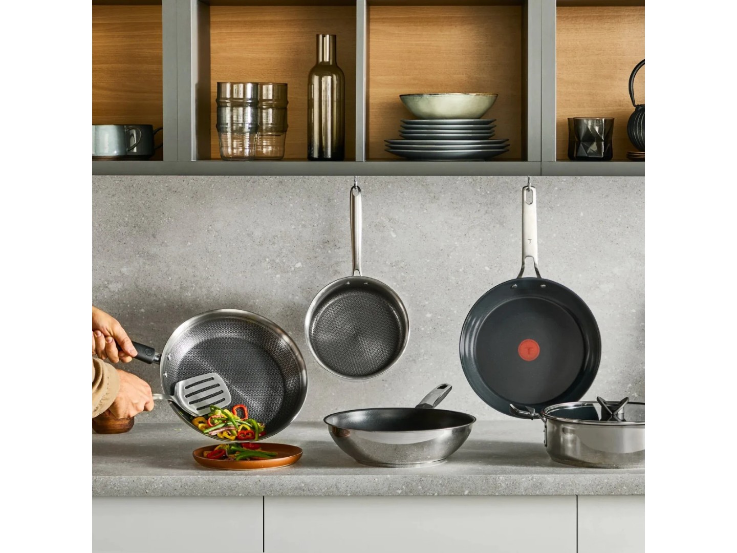 Комплект посуду сковорода Tefal G7600645 Emotion+ Flavors 28 см + кришка для посуду 28097712 28 см — фото 19