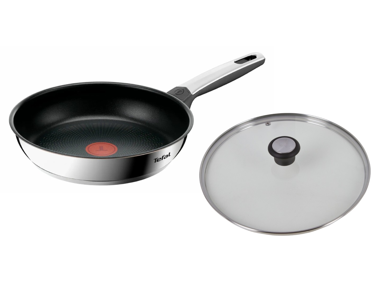 Комплект посуду сковорода Tefal G7600645 Emotion+ Flavors 28 см + кришка для посуду 28097712 28 см — фото 1