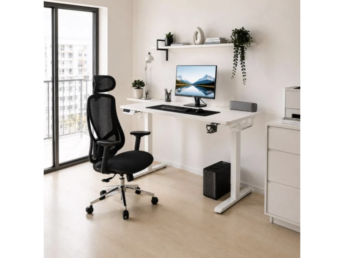 Крісло офісне Mealux Flow Fabric Grey (HF-B30 F/G) — фото 3
