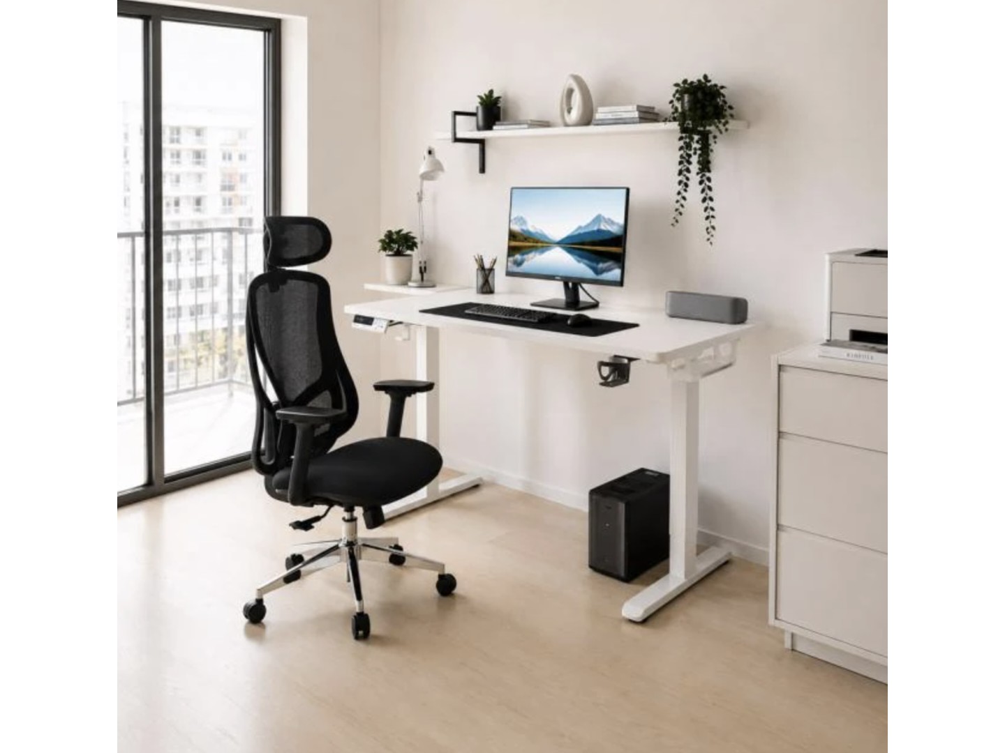Крісло офісне Mealux Flow Fabric Black (HF-B30 F/B) — фото 3