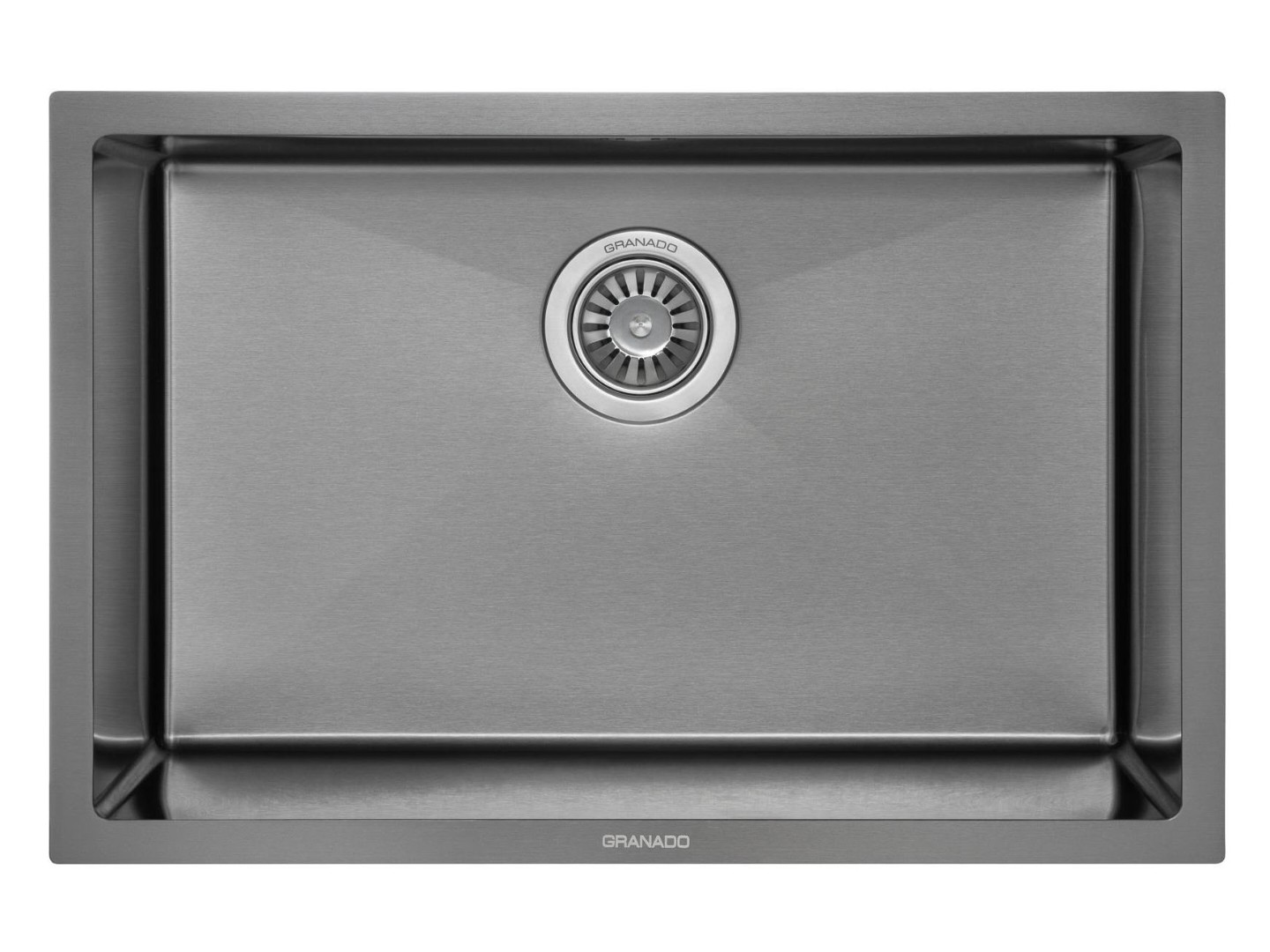 Мийка кухонна GRANADO Under top L STEEL S201 black — фото 1