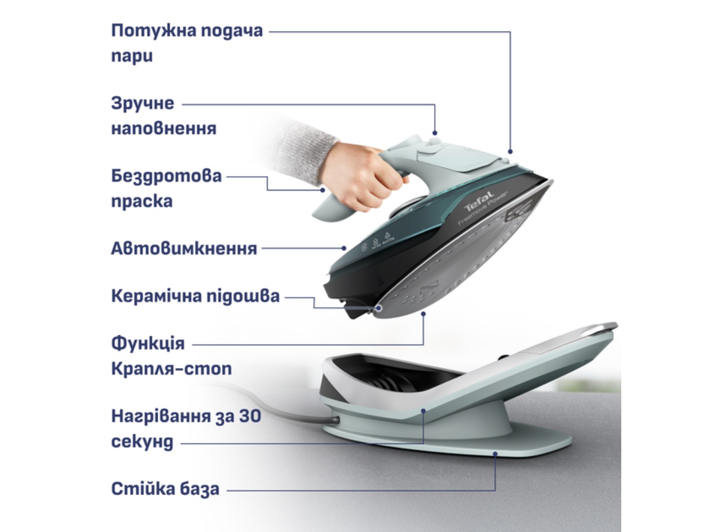 Праска Tefal FREEMOVE FV6670E0 — фото 8