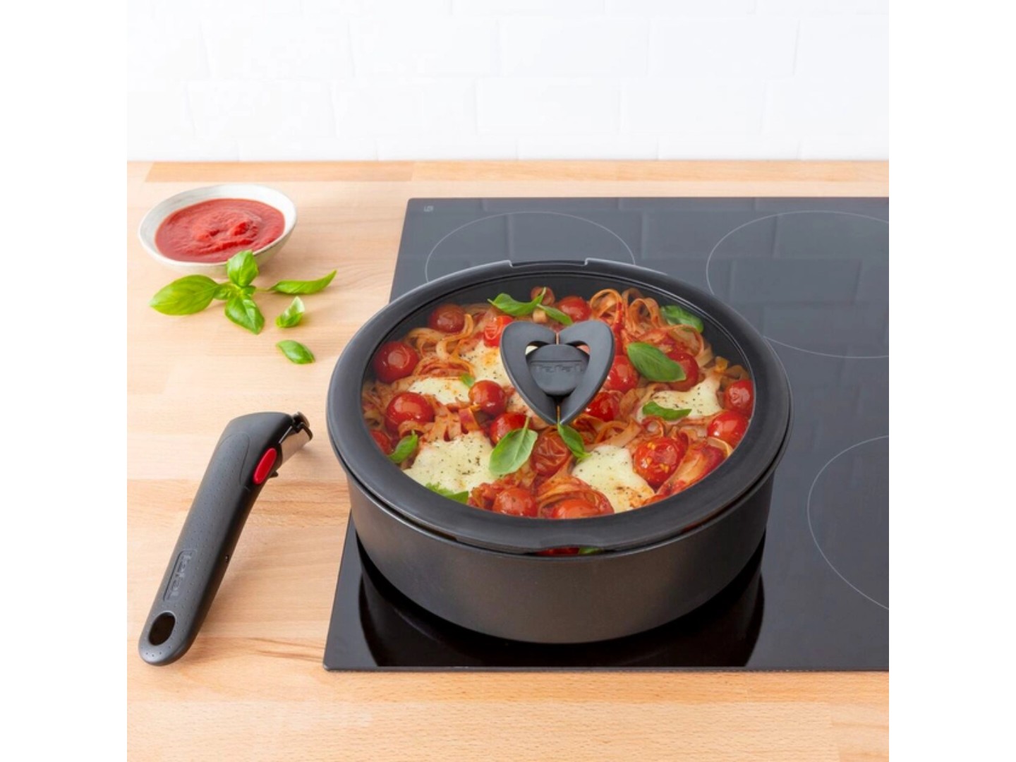 Кришка для посуду зі знімною ручкою Tefal L9846653 Ingenio 26 см — фото 4