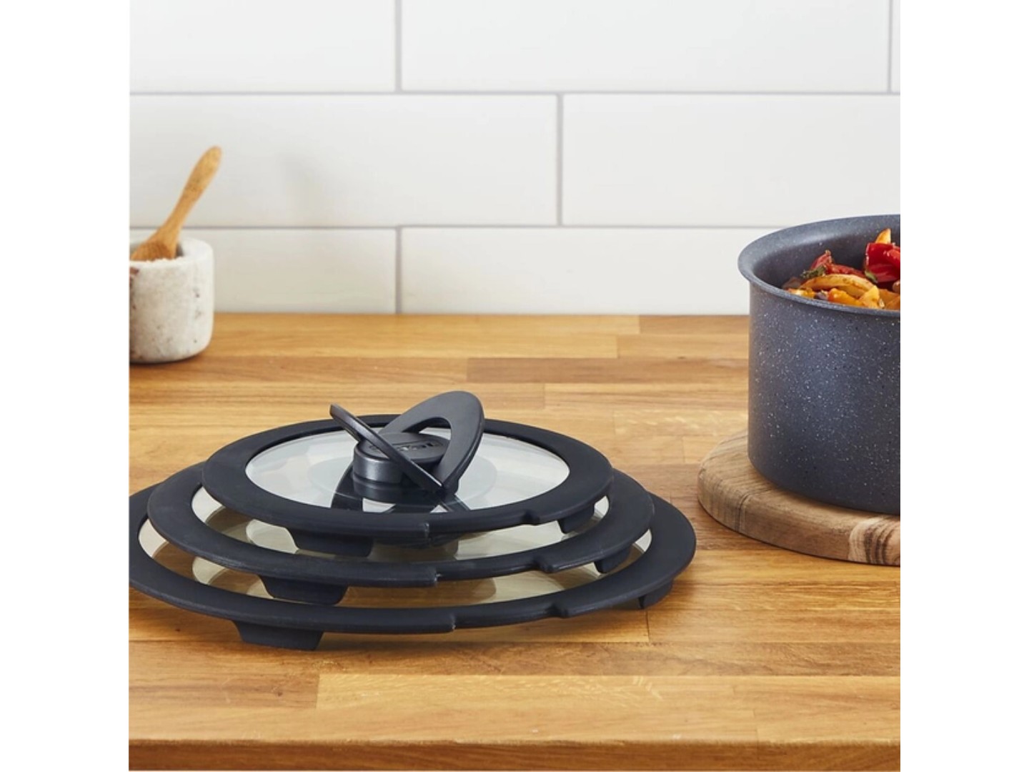 Кришка для посуду зі знімною ручкою Tefal L9846653 Ingenio 26 см — фото 5