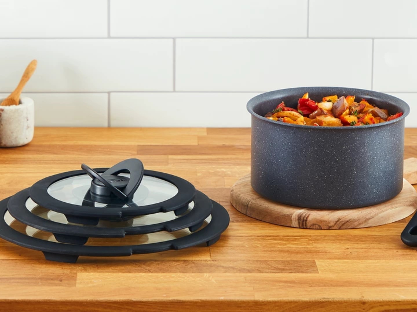 Кришка для посуду зі знімною ручкою Tefal L9846753 Ingenio 28 см — фото 3