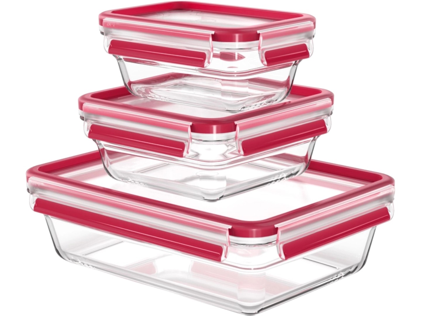 Набір ємностей для зберігання Tefal N1050910 Master Seal 3 шт (0,45 л/ 0,8 л/ 2,0 л) — фото 1