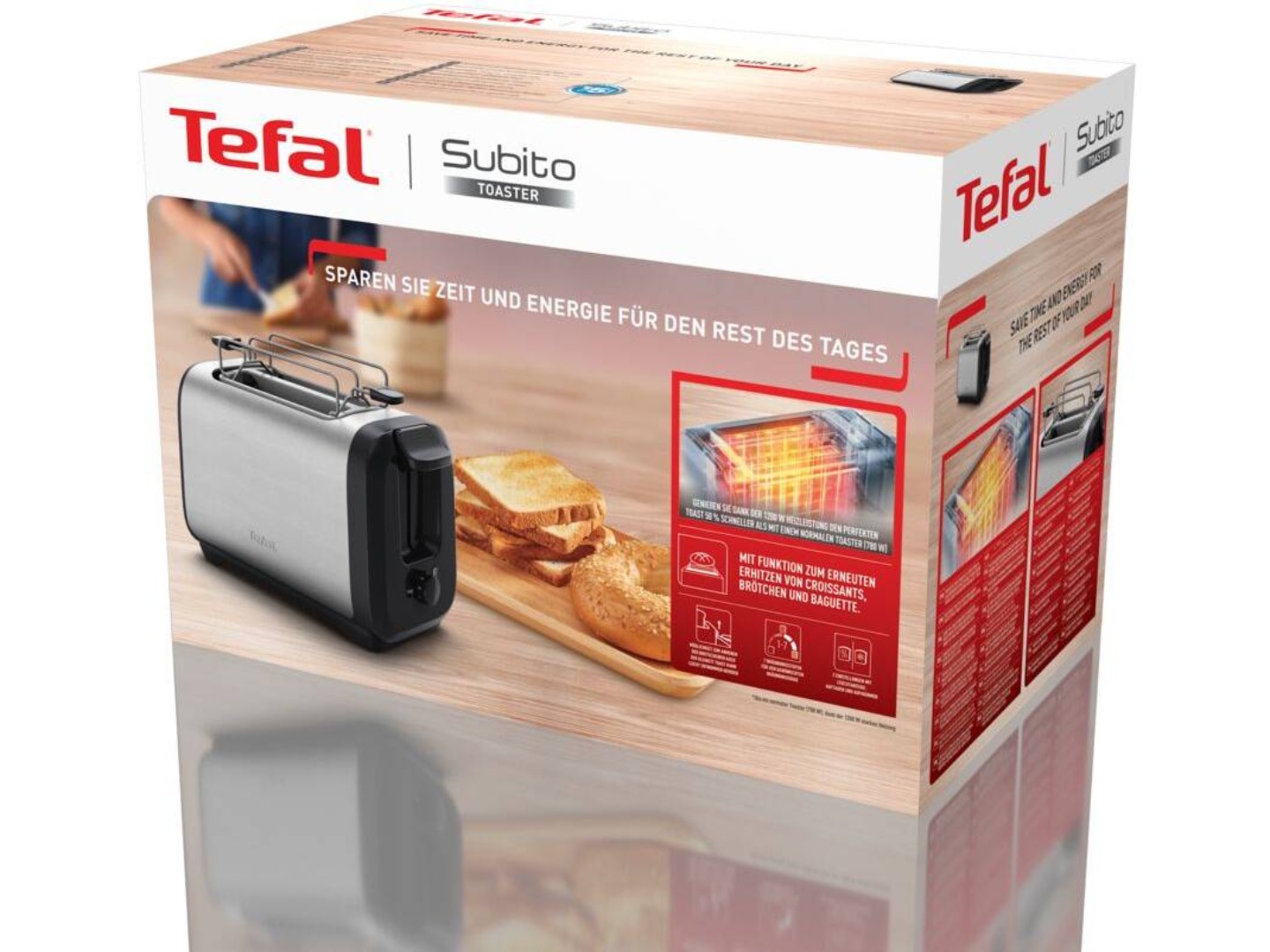 Тостер Tefal TT5S1DE0 Subito — фото 11