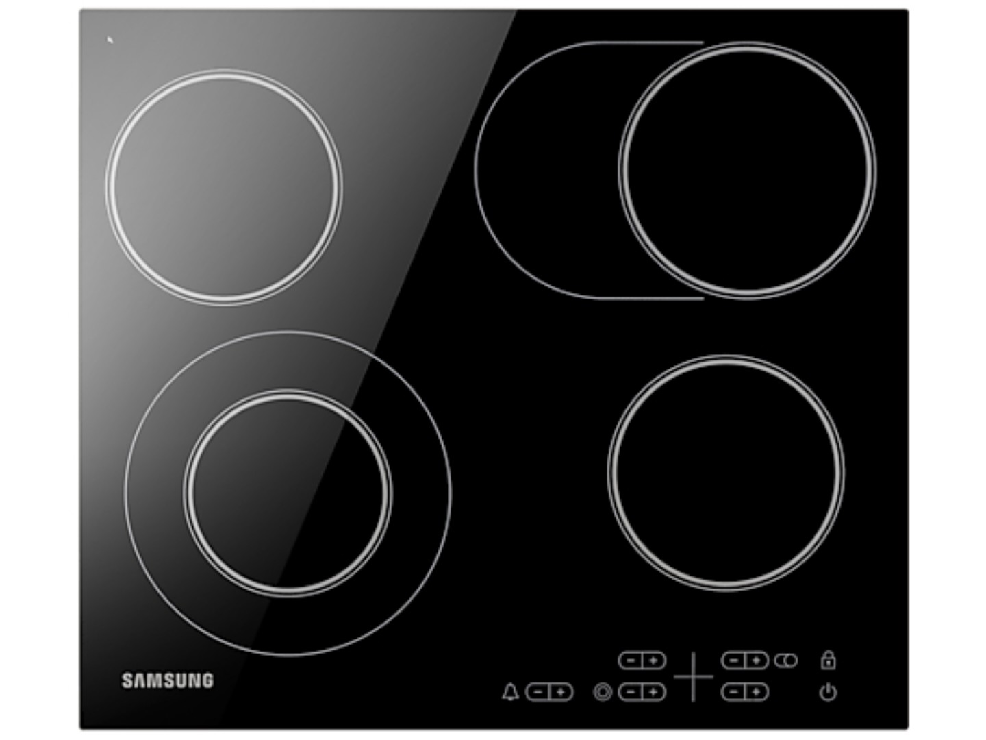 Варильна поверхня електрична Samsung NZ64T3516AK/WT