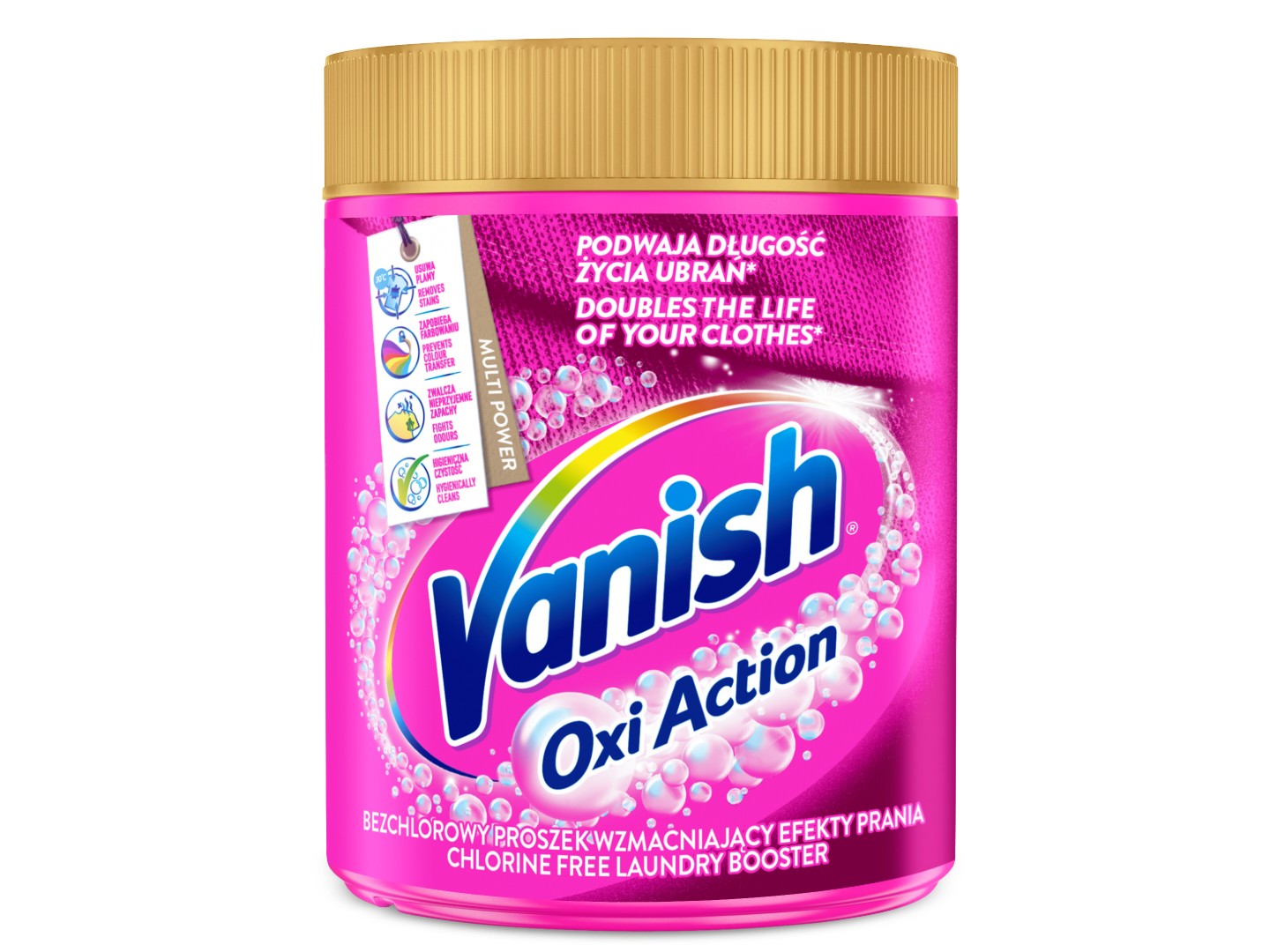 Засіб для видалення плям Vanish Oxi Action Pink, 470 г