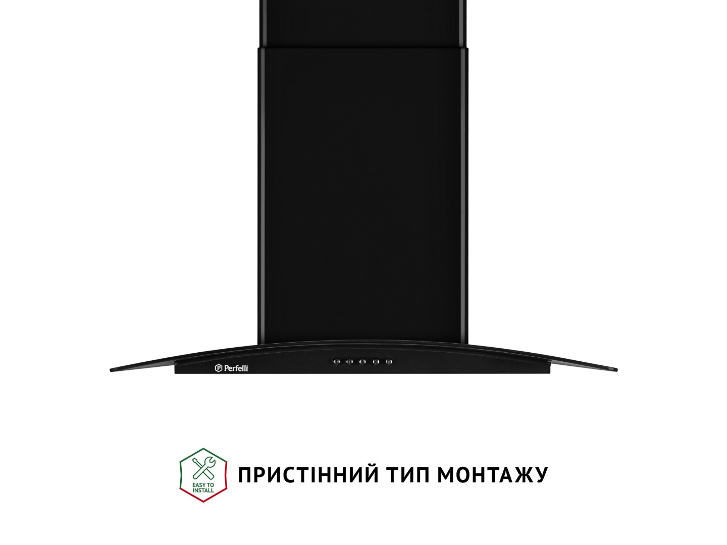 Витяжка декоративна Perfelli GRASSI 6HMB NERO — фото 2
