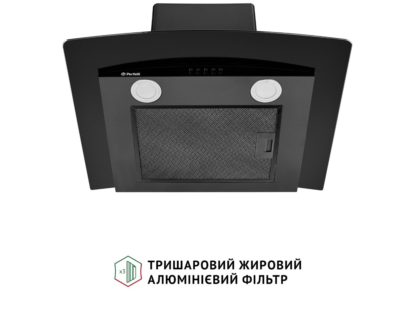 Витяжка декоративна Perfelli GRASSI 6HMB NERO — фото 8