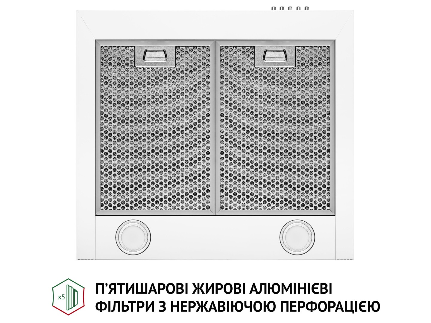 Витяжка декоративна Perfelli K 5210 WH 700 LED — фото 5