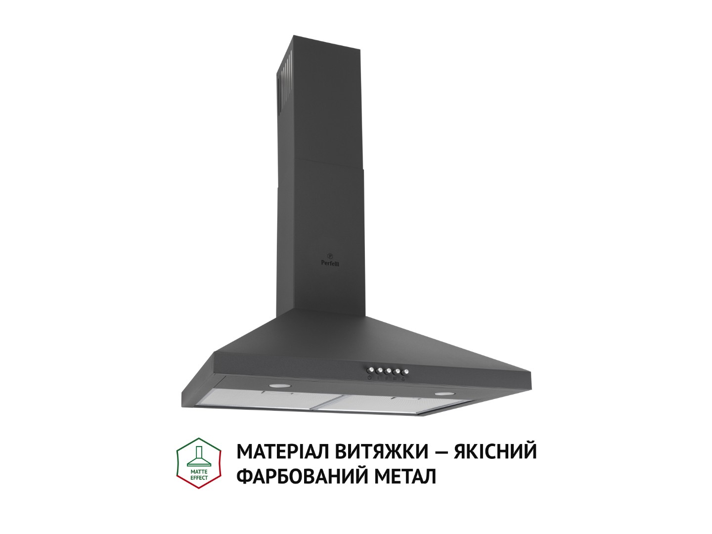 Витяжка декоративна Perfelli K 6402 SG 850 LED — фото 2