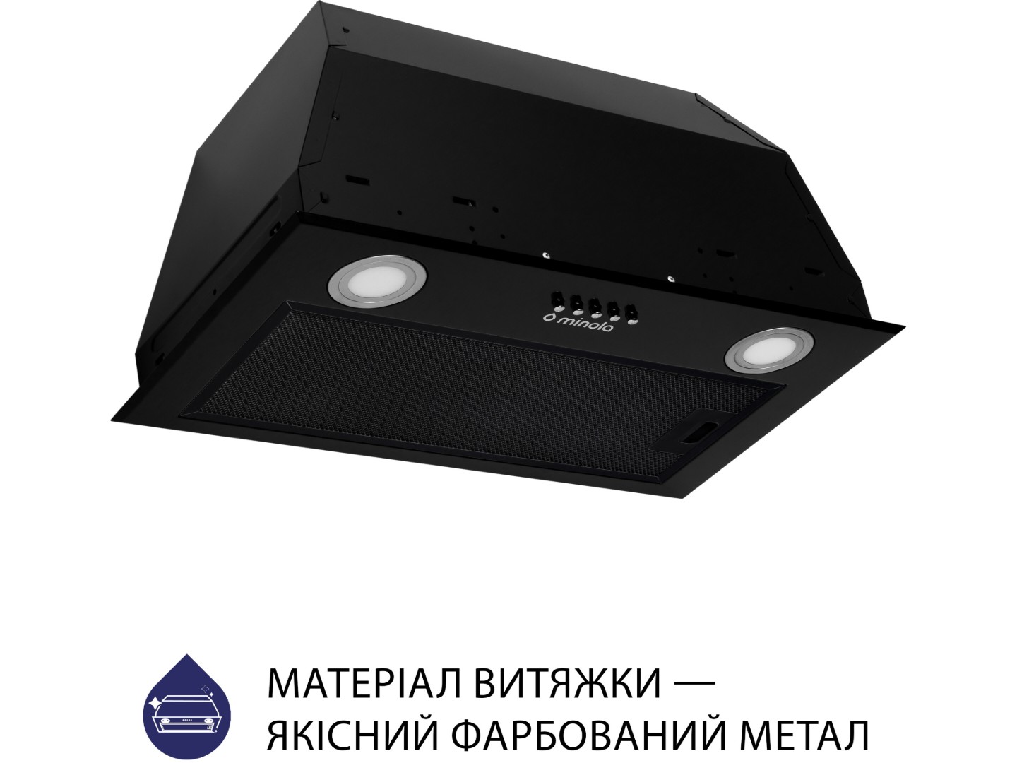 Витяжка вбудована Minola HBI 5622 BLF 1000 LED — фото 2